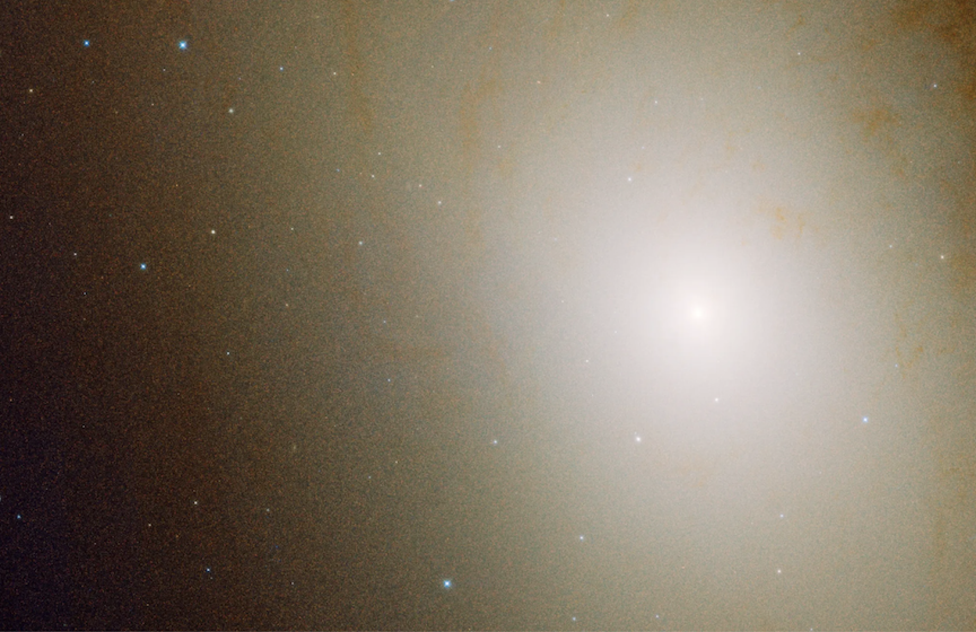 The star-filled center of the Andromeda galaxy, also known as "M31."