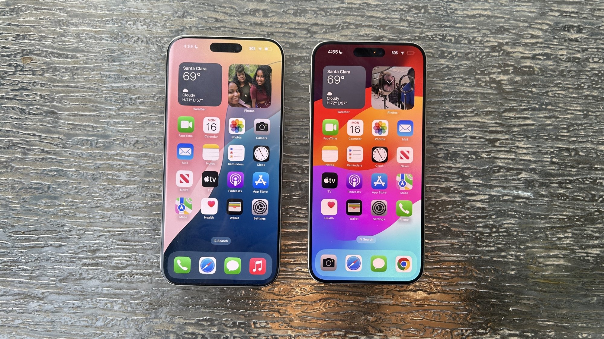 iPhone 16 Pro Max and iPhone 15 Pro Max phones