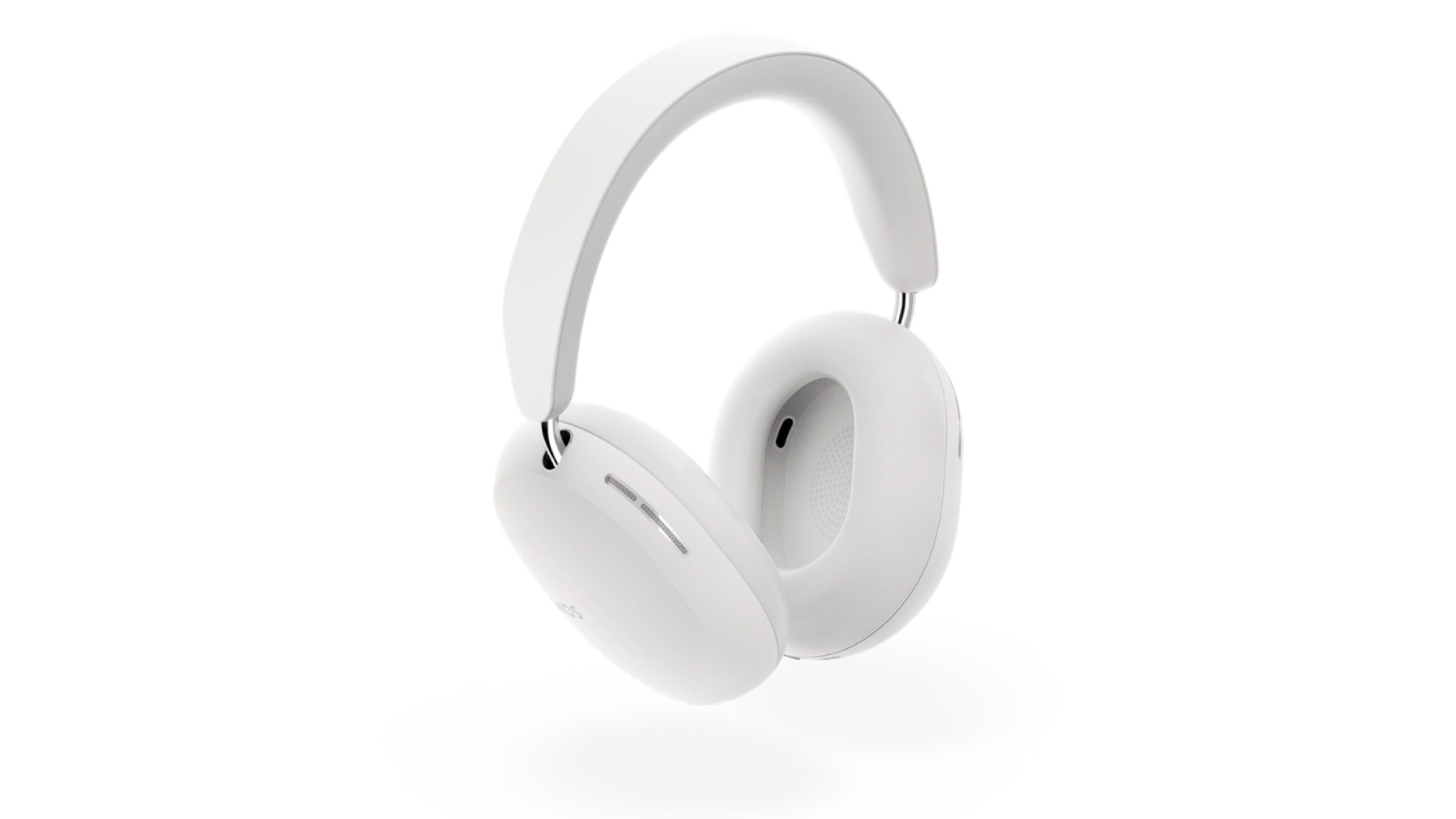 The Sonos Ace headphones in white.