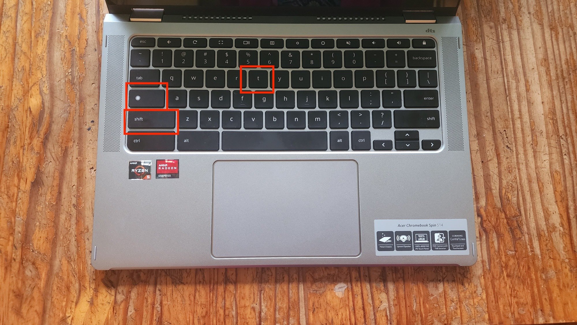 Disable touchscreen on Chromebook keyboard shortcut