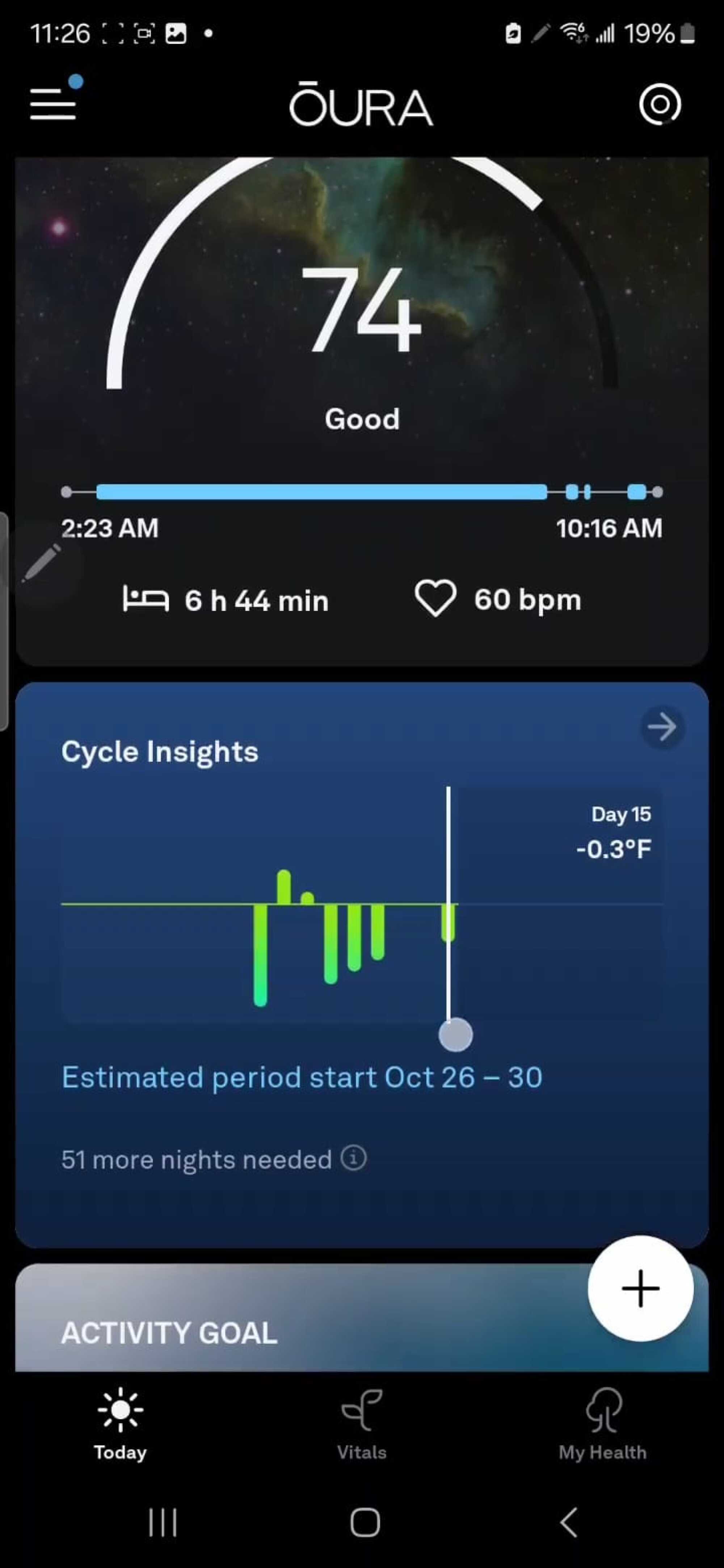 Oura Ring 4 companion app